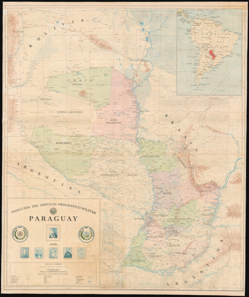 Paraguay. Dirección del Servicio Geográfico Militar. - Main View