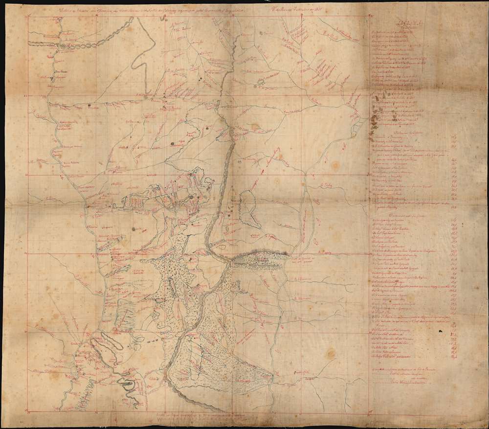 Esboco do Theatro das Operacoes das Cordilheiras do e do Norte do Paraguay organisado pela Commisao d'Engenheiros. V. do Rosario Febereiro de 1870 - Main View