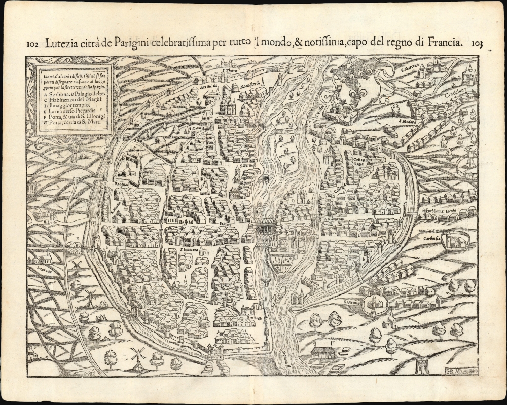 Lutetia Parisiorum urbs, toto orbe celeberrima notissimaque, caput regni Franciæ. - Main View