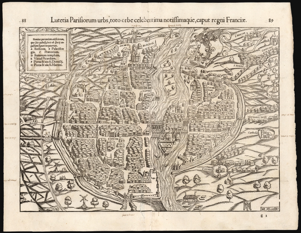 Lutetia Parisiorum urbs, toto orbe celeberrima notissimaque, caput regni Franciæ. - Main View