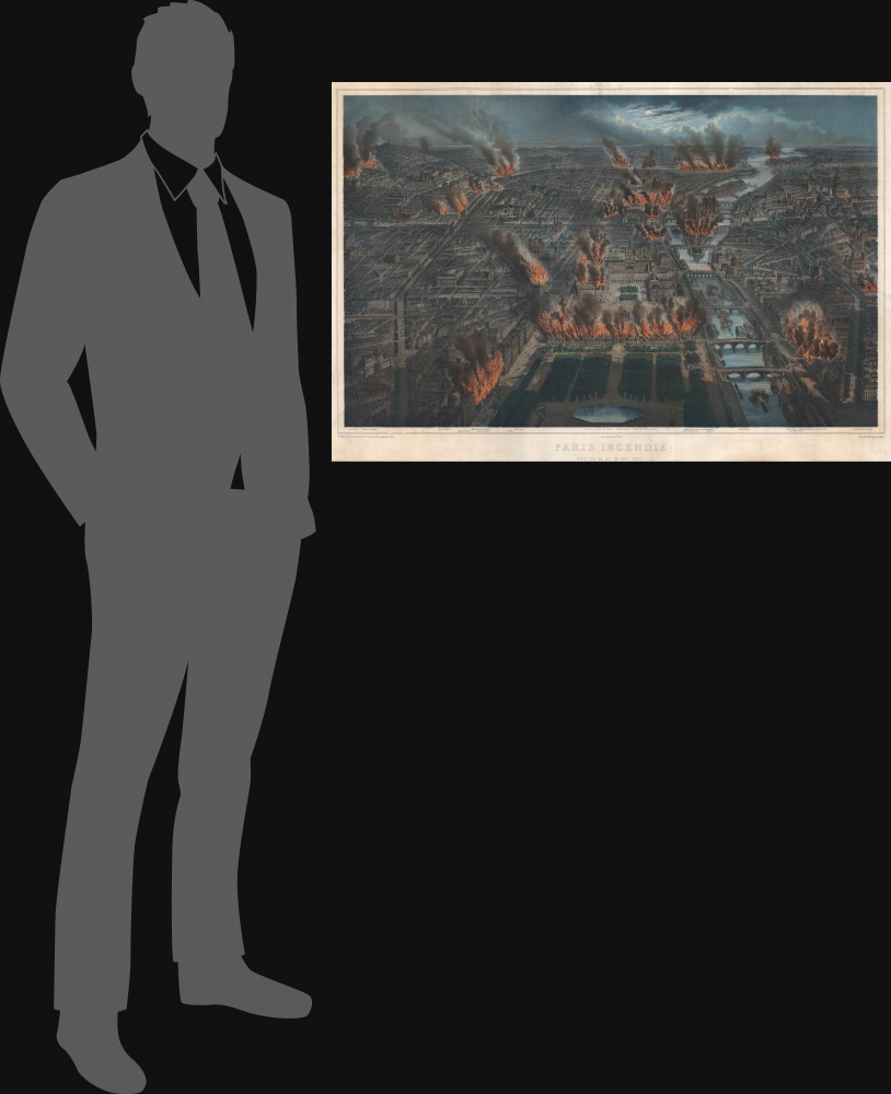 Paris Incendié Nuit du 24 au 25 Mai 1871. - Alternate View 1