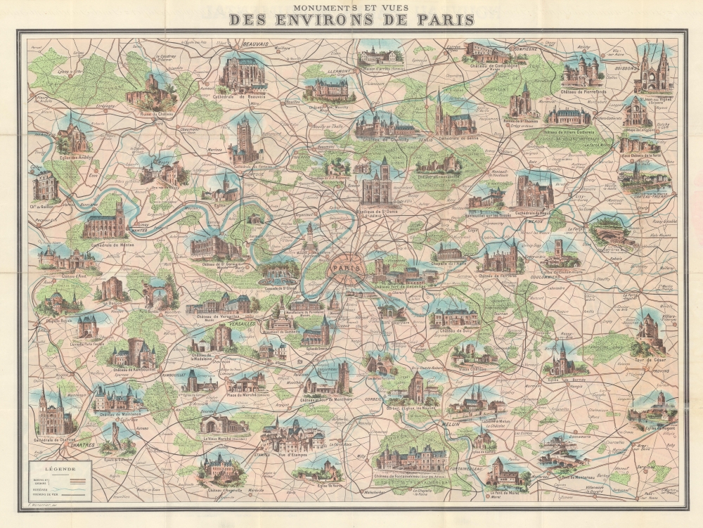 Nouveau Paris Monumental. Itinéraire Pratique de l'Étranger dan Paris. - Alternate View 1