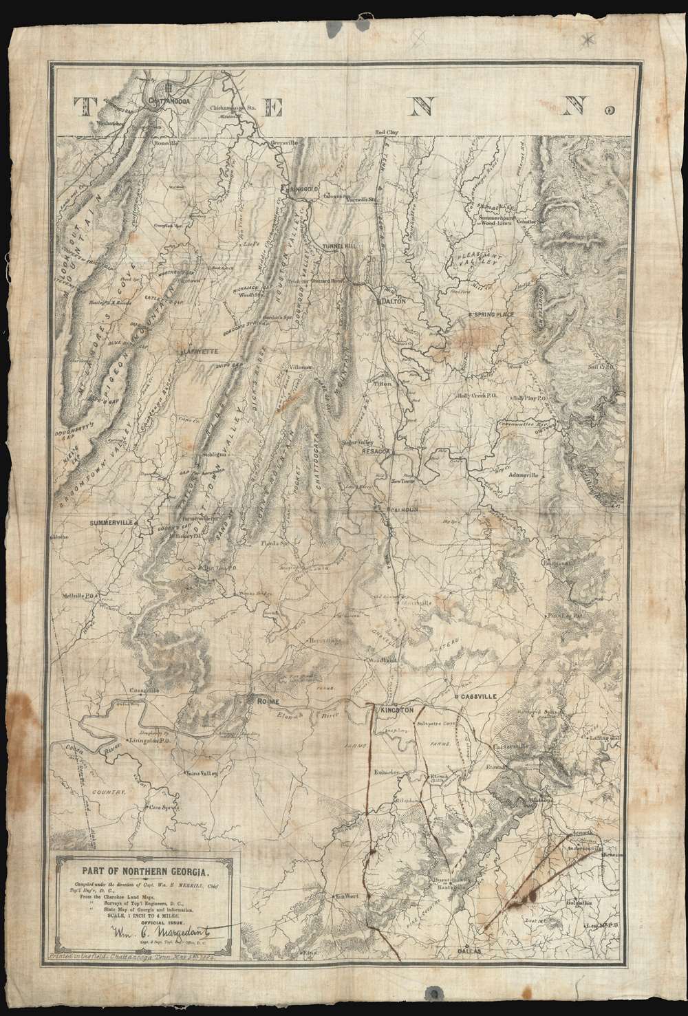 Map of Northern Georgia. - Main View