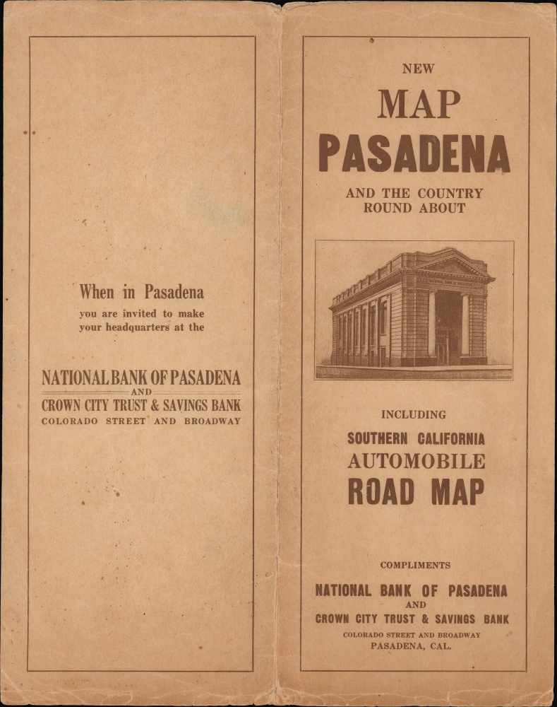 Thurston's Map of Pasadena So. Pasadena Altadena and San Marino. - Alternate View 2