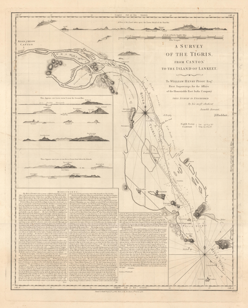 A Survey of hte Tigris, from Canton to the Island of Lankeet. - Main View