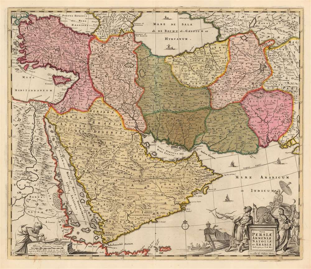 Nova Persiae Armeniae Natoliae et Arabiae Descriptio per F. de Wit. - Main View