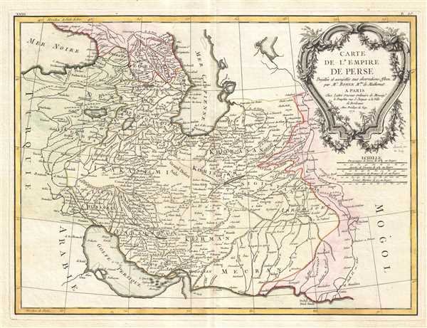 Carte de L'Empire de Perse. - Main View