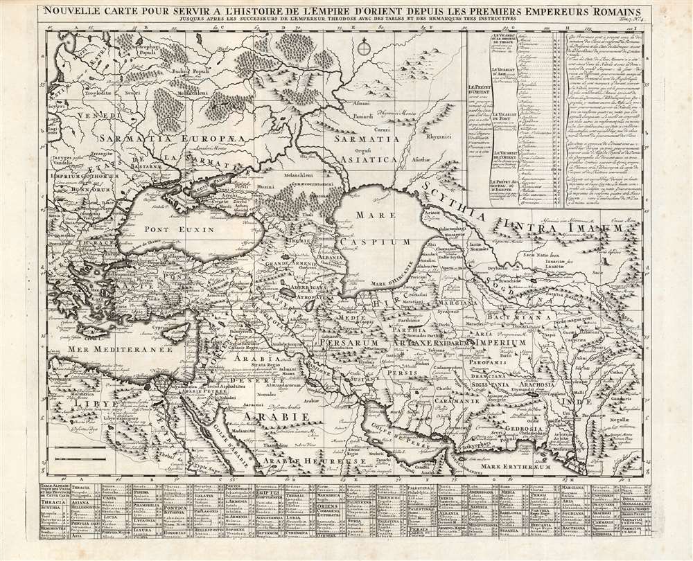 Nouvelle carte pour servir a l'Histoire de l'Empire d'Orient Depuis les Premiers Empereurs Romains. - Main View