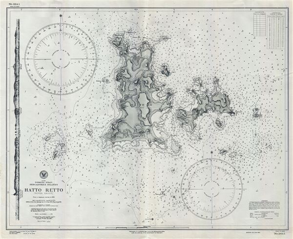 Japan Formosa Strait Pescadores Islands Hatta Retto (Rover Group). - Main View