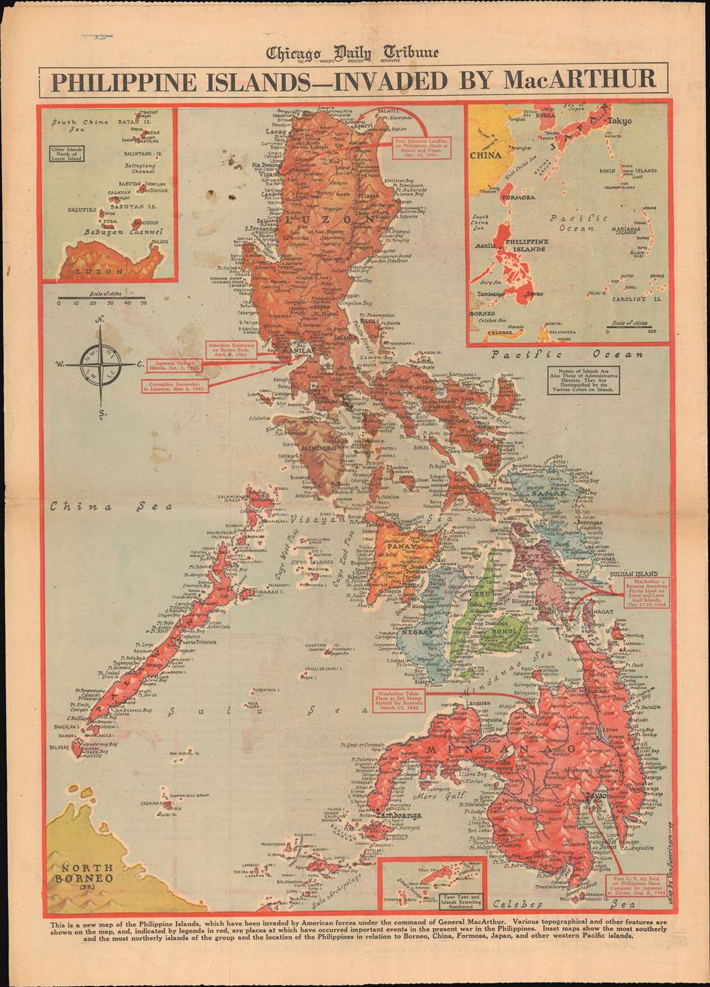 Philippine Islands - Invaded by MacArthur. - Main View