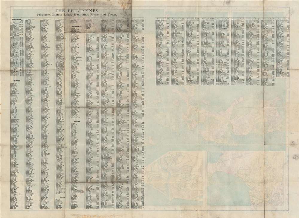 The Rand-McNally New Library Atlas Map of Philippine Islands. - Alternate View 1