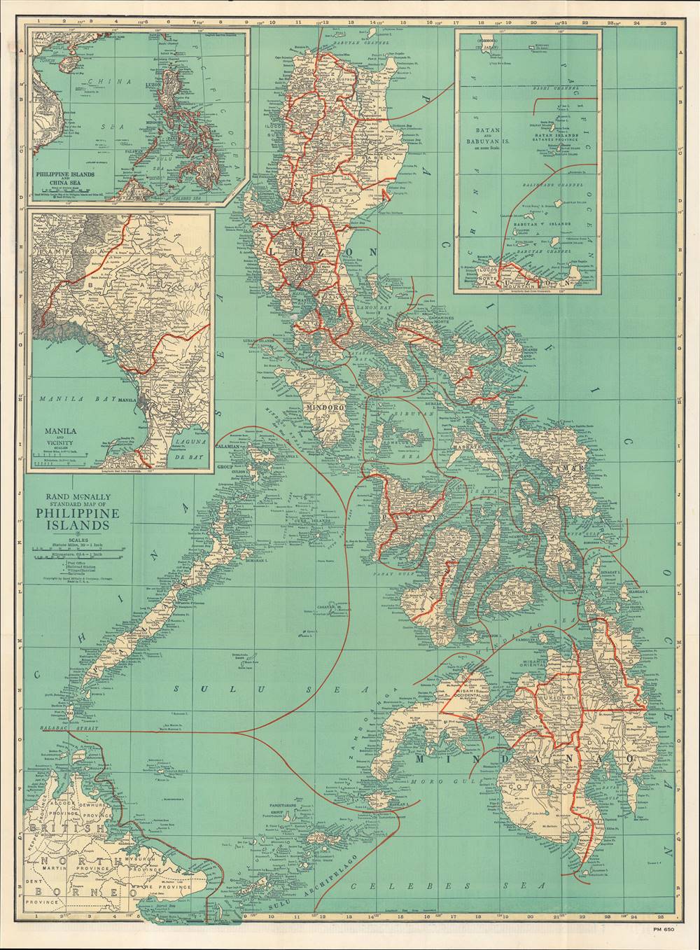 Philippine Islands Pocket Map. - Main View