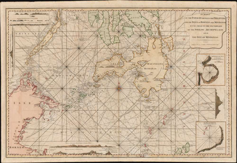 1794 Laurie and Whittle Map of the Sulu Sea and the Philippine Archipelago