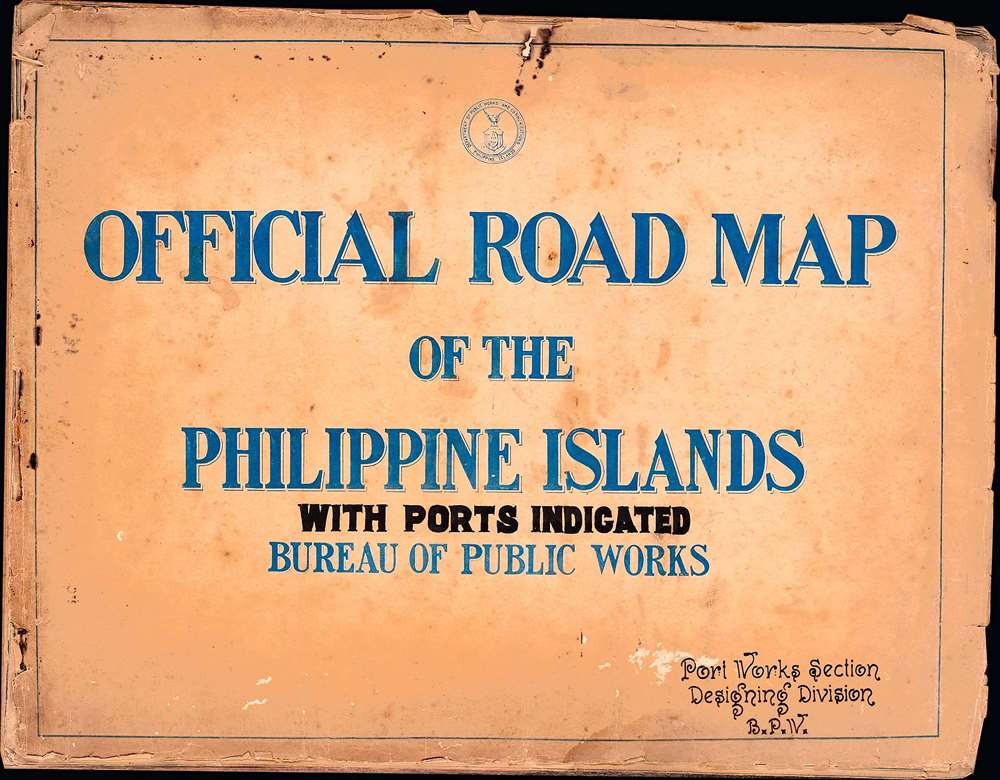 Official Road Map of the Philippine Islands: with Ports Indicated. - Main View