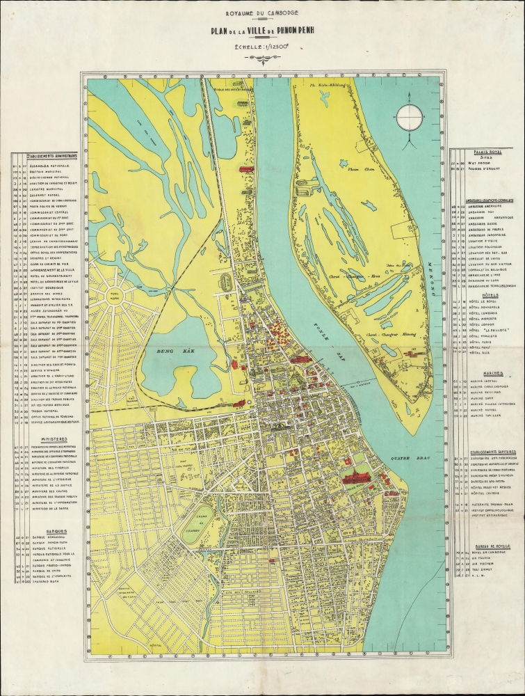Plan de la Ville de Phnom Penh. - Main View