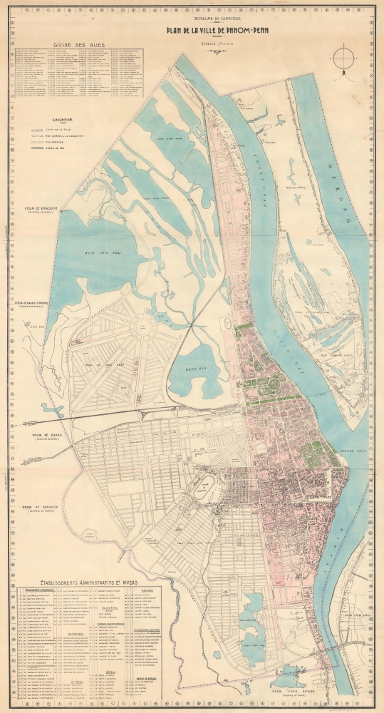 Royaume du Cambodge Plan de la Ville de Phnom-Penh. - Main View