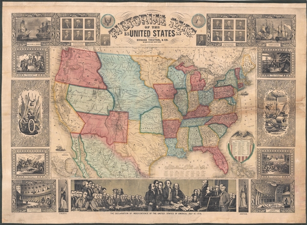 Pictorial Map of the United States. - Main View