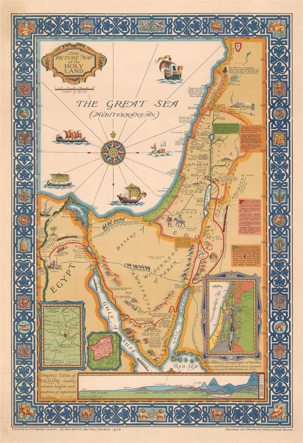 The Picture Map of the Holy Land. - Main View