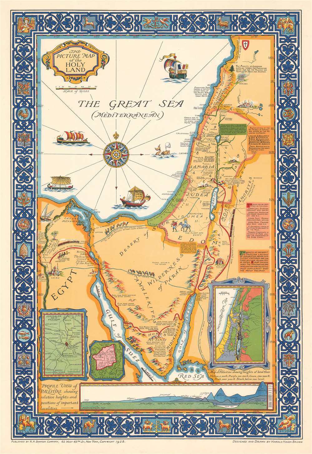 The Picture Map of the Holy Land. - Main View