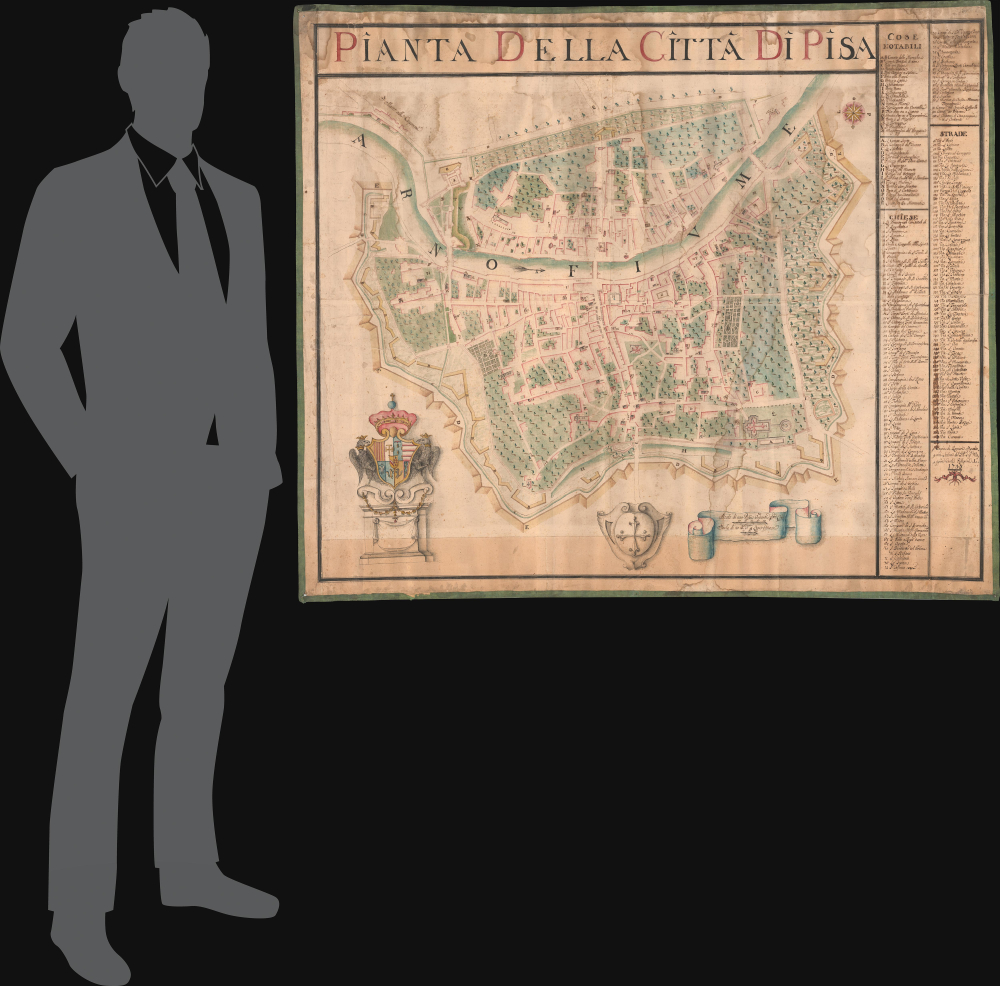 Pianta della Citta di Pisa. - Alternate View 1