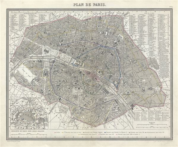 Plan de Paris. - Main View