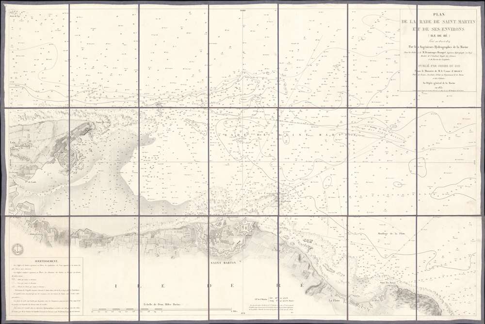 Plan de la Rade de Saint Martin et de ses Environs. (Ile de Ré). - Main View