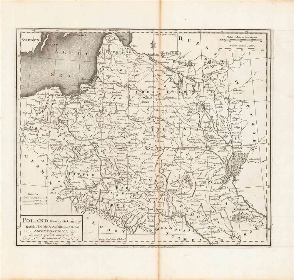 Poland, shewing the claims of Russia, Prussia and Austria until the late depredations, the extent of which cannot as yet be ascertained. - Main View