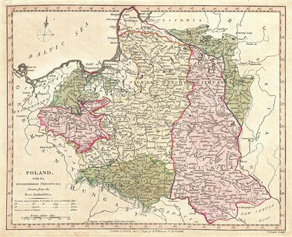 Poland with its Dismembered Provinces, Drawn from the Best Authorities. - Main View