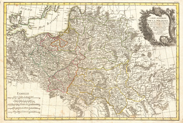 Carte Generale de la Pologne avec tous les Etats qui en dependent. - Main View