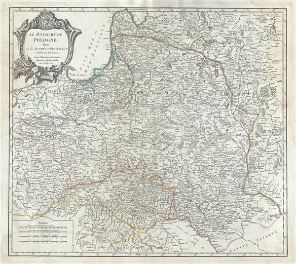 Le Royaume de Pologne, divise en ses duches et Provinces, et subdivise en Palatinats. - Main View