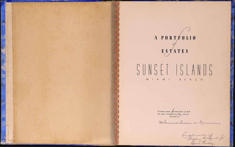 Sunset Islands, Miami Beach: A Portfolio of Estates. - Alternate View 2