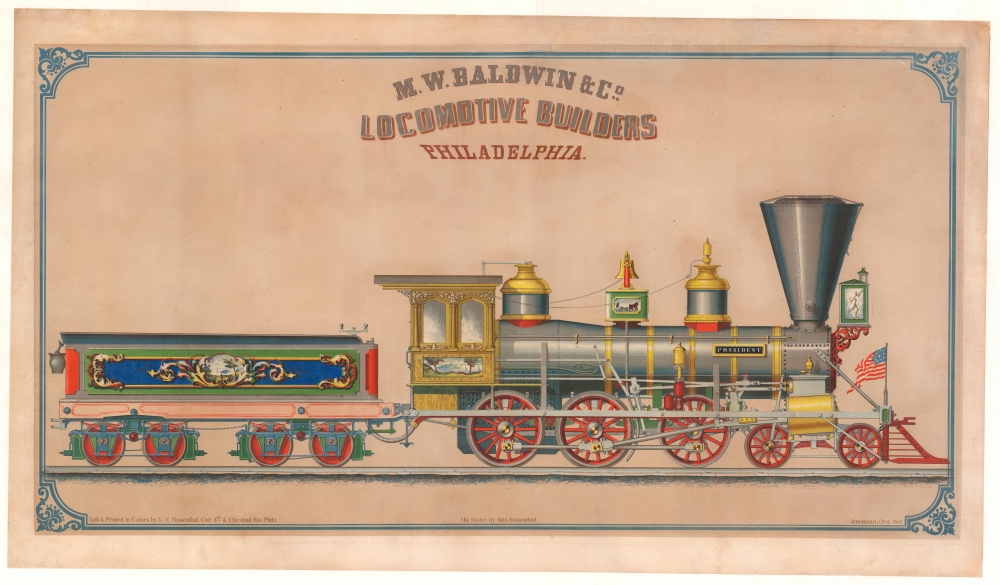 M. W. Baldwin and Company Locomotive Builders Philadelphia. - Main View