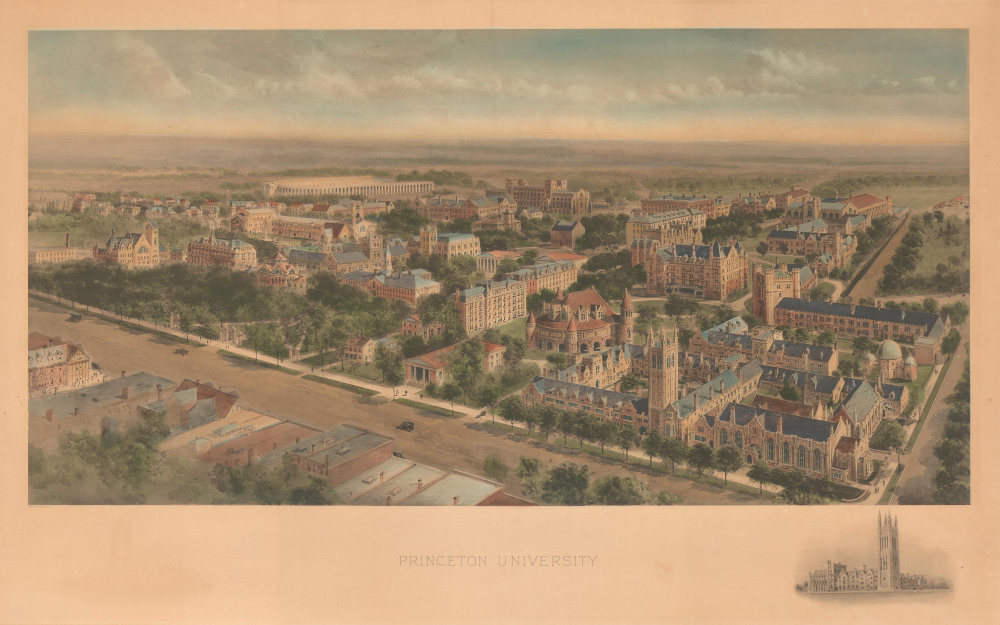 1915 Richard Rummell View of Princeton University, New Jersey