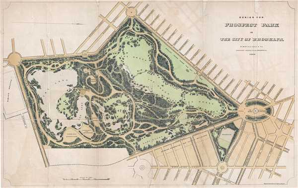 Design for Prospect Park in the City of Brooklyn. - Main View