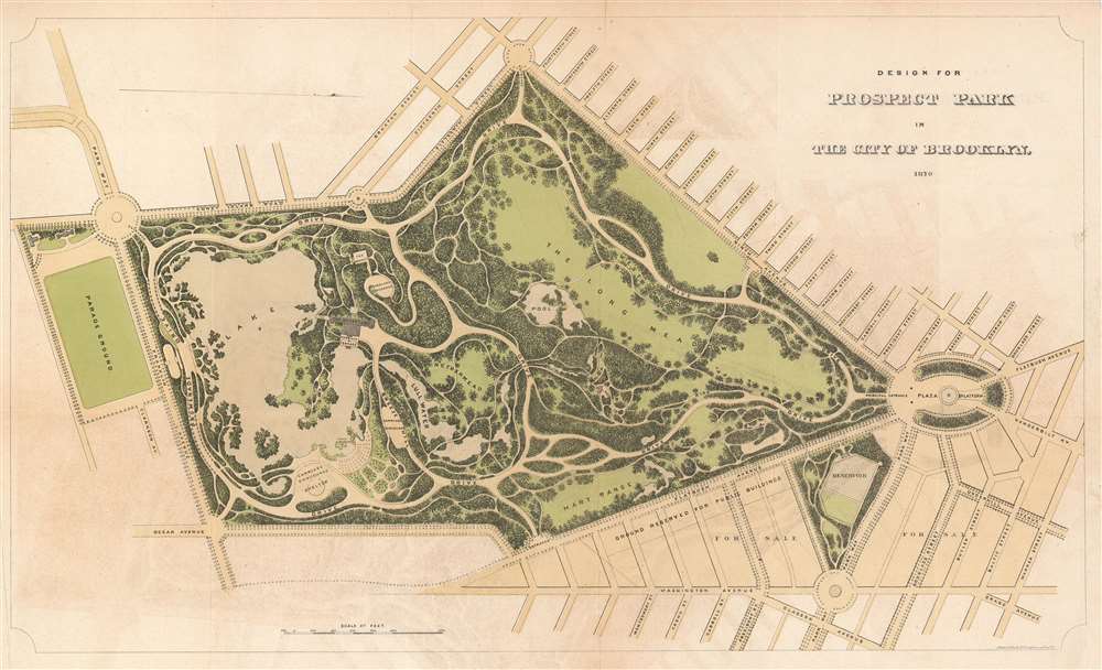 Design for Prospect Park in the City of Brooklyn. - Main View