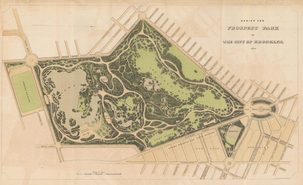 Design for Prospect Park in the City of Brooklyn. - Main View