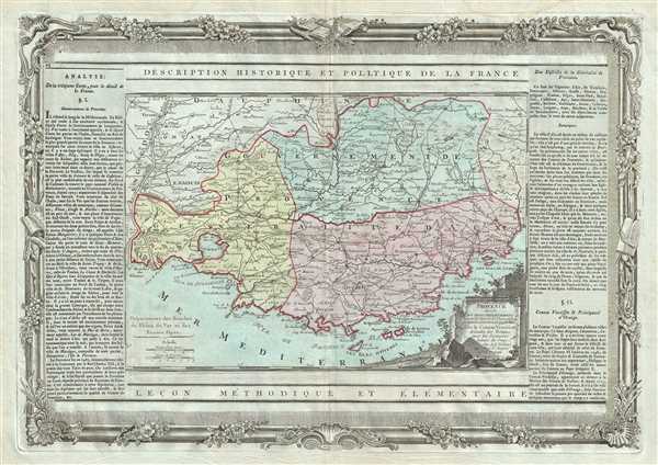 Provence, Divisee en Trois Departemens. - Main View