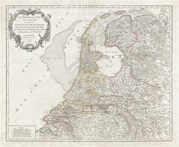 Les Provinces-Unies des Pays-Bas, que comprennent le Duche de Gueldre, les Comtes de Hollande, de Zelande, de Zutphen, les Seigneuries d'Utrecht, d'Ouest-Frise, d'Ower-Issel, et de Groningue. - Main View