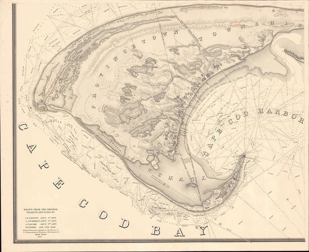 A Map of the Extremity of Cape Cod Including the Townships of Provincetown and Truro: A Chart of Their Sea Coast and of Cape Cod Harbour, State of Massachusetts. - Alternate View 3