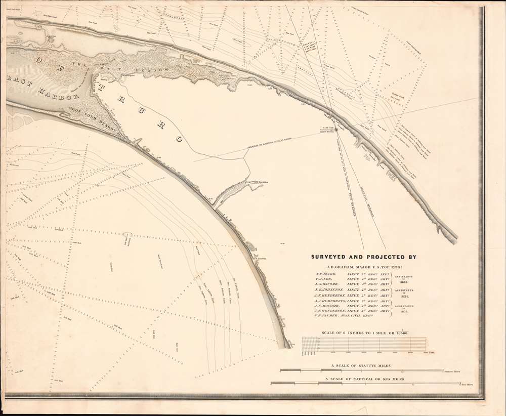 A Map of the Extremity of Cape Cod Including the Townships of Provincetown and Truro: A Chart of Their Sea Coast and of Cape Cod Harbour, State of Massachusetts. - Alternate View 4