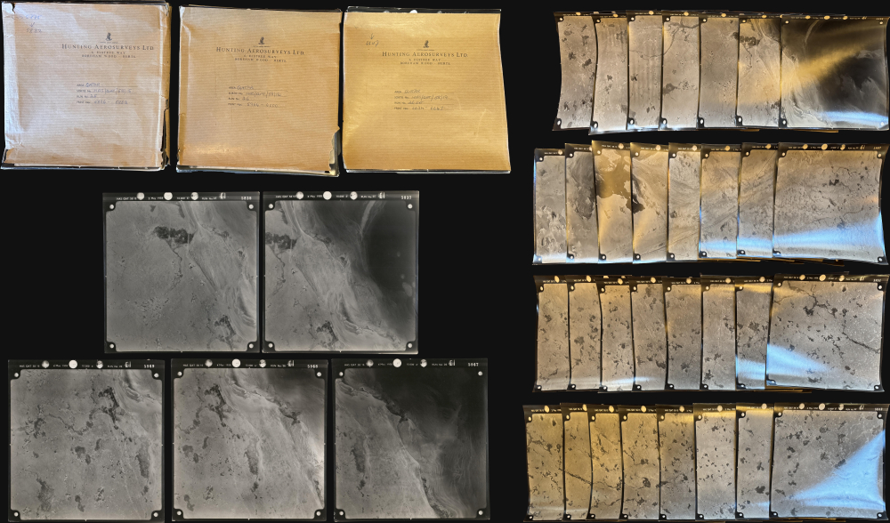 1958 Hunting Aerosurveys Aerial Image Runs of Qatar North of Doha