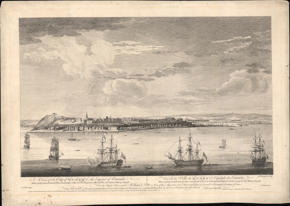 1768 Hervey Smyth View of Quebec City, Canada