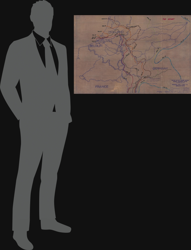 Principal Rail Lines to Berlin - E.T.O. - Alternate View 1