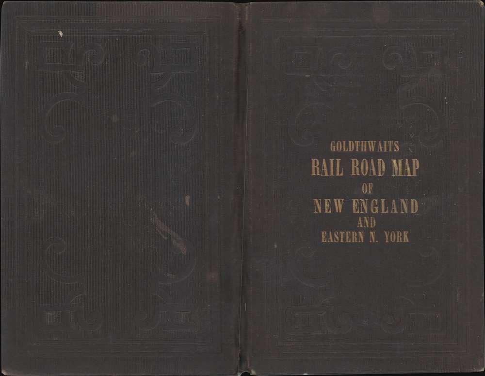 Railroad Map of New England and Eastern New York. - Alternate View 1