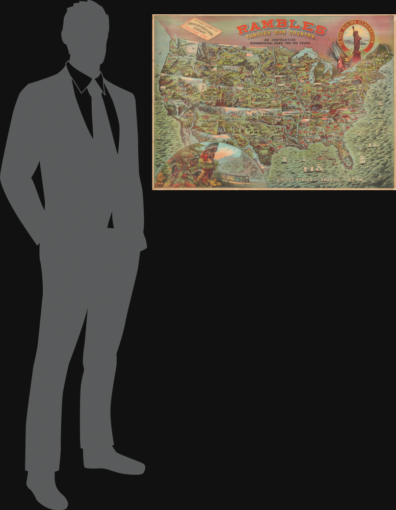 Rambles throughour Country. An Instructive Geographical Game for the Young. - Alternate View 1