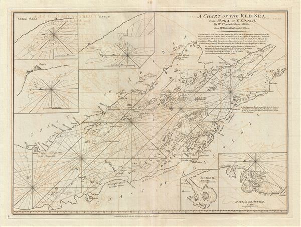 A Chart of the Red Sea from Moka to Geddah. - Main View