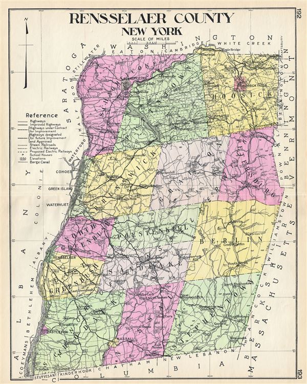 Rensselaer County New York. - Main View