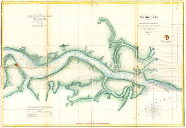 Preliminary Chart of The Rigolets, Louisiana - Main View