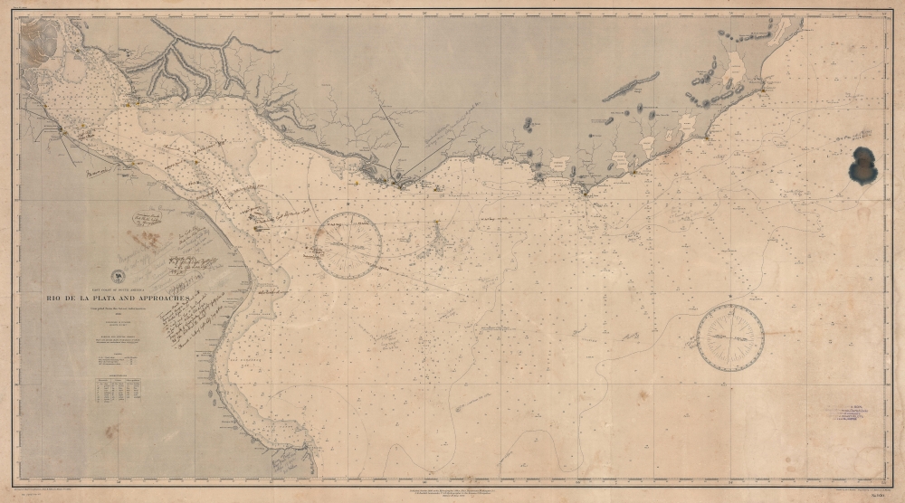 East Coast of South America. Rio de la Plata and Approaches. - Main View