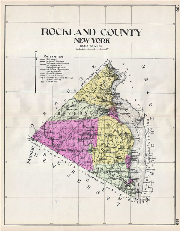 rockland county maps Rockland County New York Geographicus Rare Antique Maps